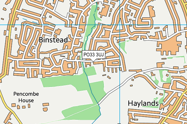 PO33 3UJ map - OS VectorMap District (Ordnance Survey)