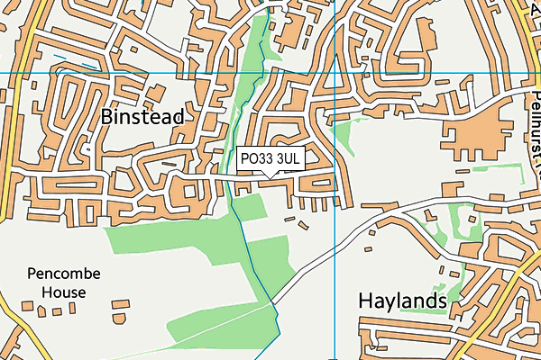 PO33 3UL map - OS VectorMap District (Ordnance Survey)