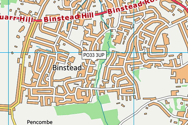 PO33 3UP map - OS VectorMap District (Ordnance Survey)