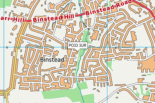 PO33 3UR map - OS VectorMap District (Ordnance Survey)