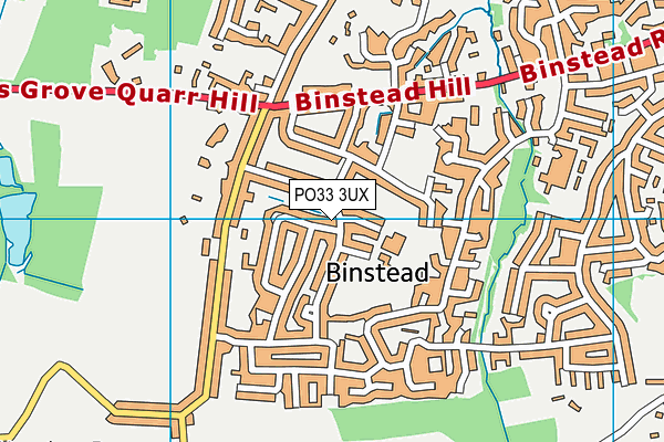PO33 3UX map - OS VectorMap District (Ordnance Survey)