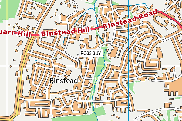 PO33 3UY map - OS VectorMap District (Ordnance Survey)