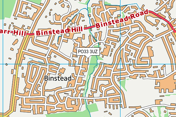 PO33 3UZ map - OS VectorMap District (Ordnance Survey)