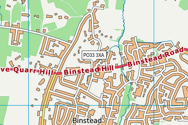 PO33 3XA map - OS VectorMap District (Ordnance Survey)