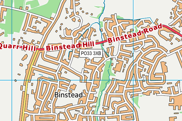 PO33 3XB map - OS VectorMap District (Ordnance Survey)