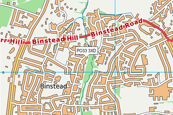 PO33 3XD map - OS VectorMap District (Ordnance Survey)