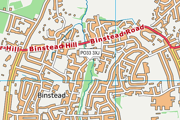 PO33 3XJ map - OS VectorMap District (Ordnance Survey)