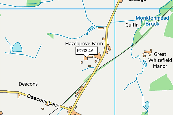 PO33 4AL map - OS VectorMap District (Ordnance Survey)