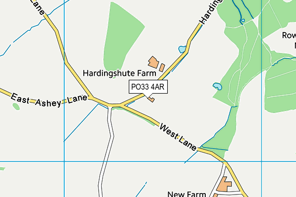 PO33 4AR map - OS VectorMap District (Ordnance Survey)