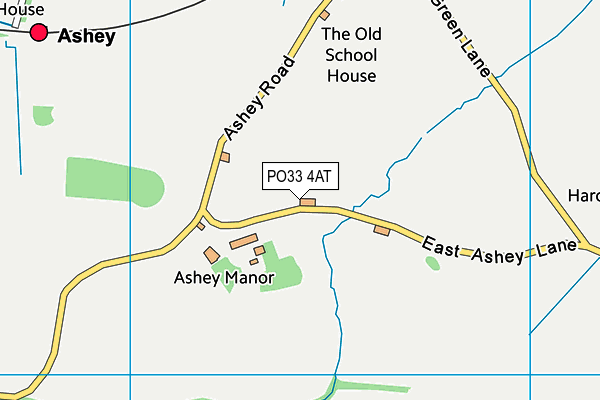 PO33 4AT map - OS VectorMap District (Ordnance Survey)