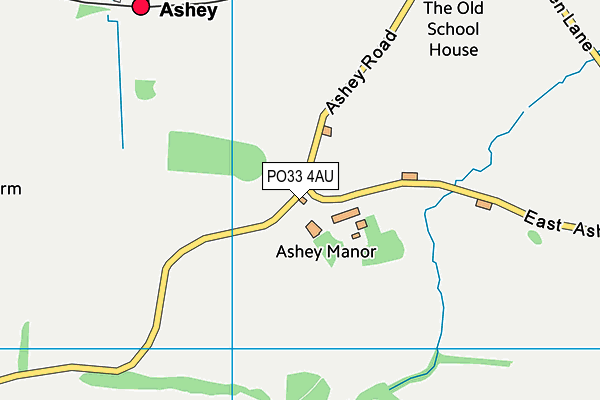 PO33 4AU map - OS VectorMap District (Ordnance Survey)