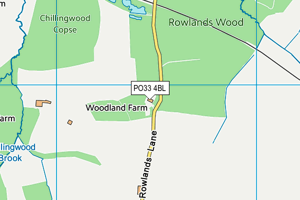 PO33 4BL map - OS VectorMap District (Ordnance Survey)