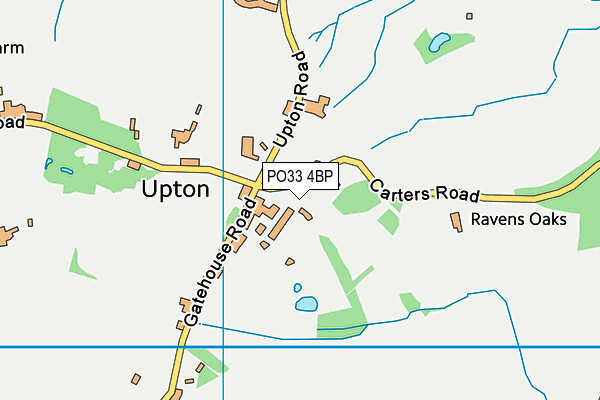 PO33 4BP map - OS VectorMap District (Ordnance Survey)