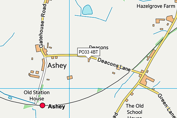 PO33 4BT map - OS VectorMap District (Ordnance Survey)