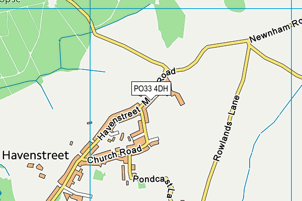 PO33 4DH map - OS VectorMap District (Ordnance Survey)