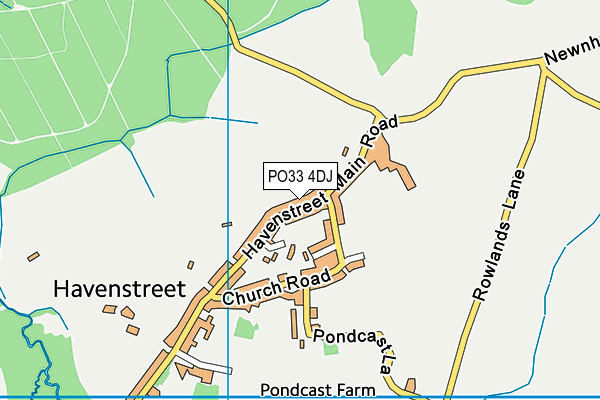 PO33 4DJ map - OS VectorMap District (Ordnance Survey)