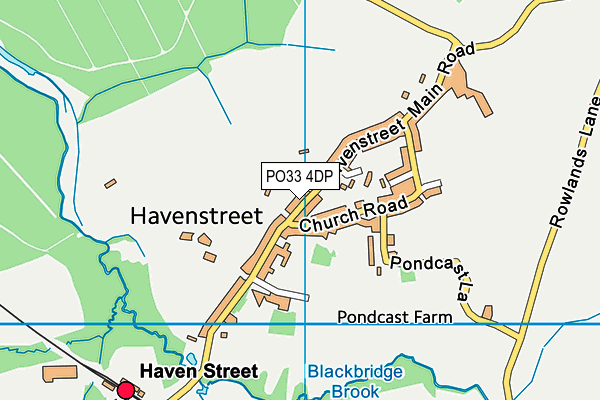 PO33 4DP map - OS VectorMap District (Ordnance Survey)