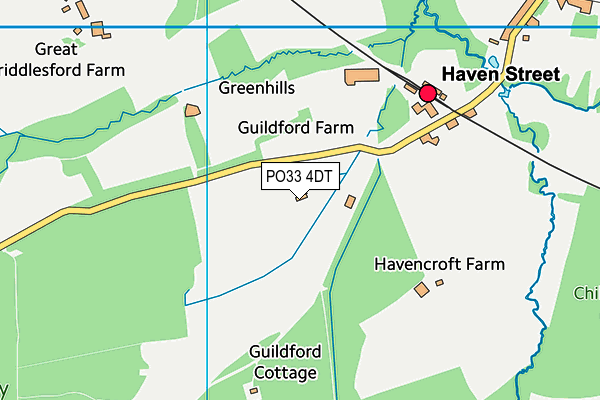 PO33 4DT map - OS VectorMap District (Ordnance Survey)