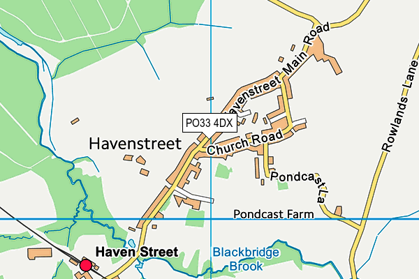 PO33 4DX map - OS VectorMap District (Ordnance Survey)