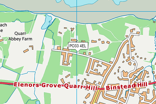 PO33 4EL map - OS VectorMap District (Ordnance Survey)