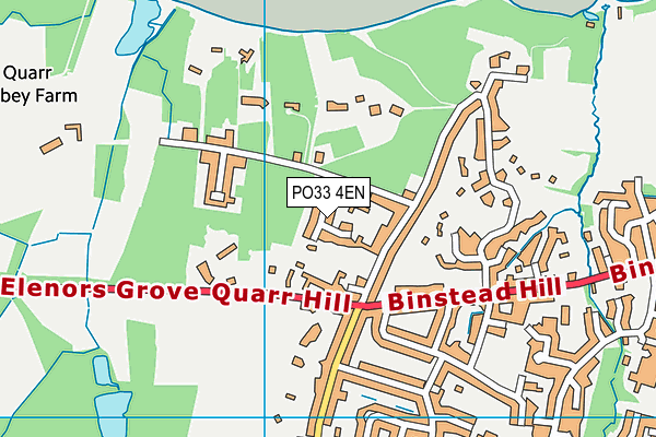 PO33 4EN map - OS VectorMap District (Ordnance Survey)