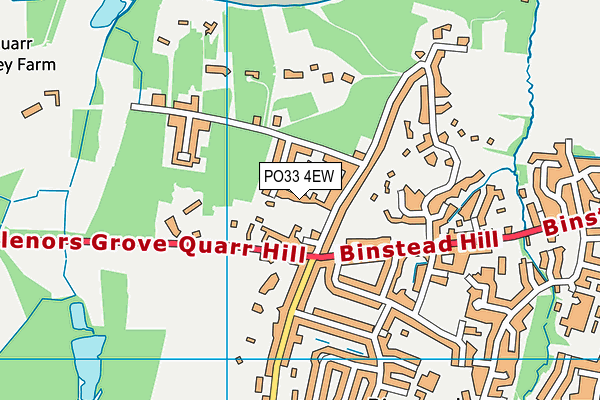 PO33 4EW map - OS VectorMap District (Ordnance Survey)