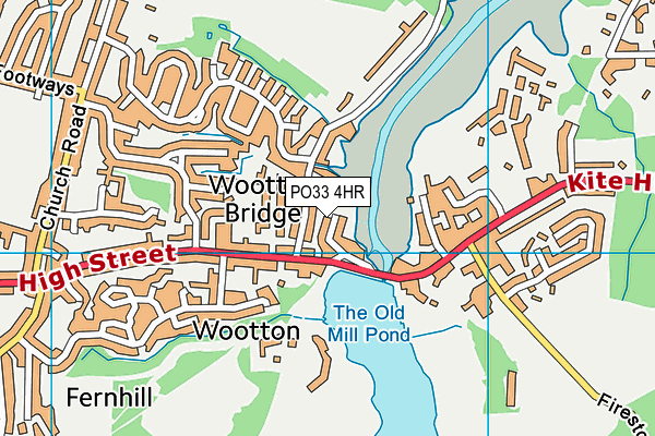 PO33 4HR map - OS VectorMap District (Ordnance Survey)