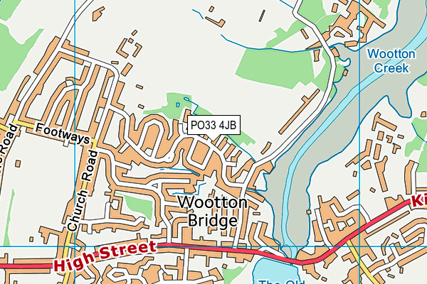 PO33 4JB map - OS VectorMap District (Ordnance Survey)