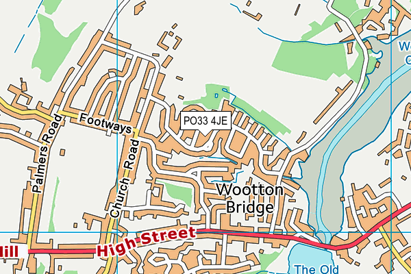 PO33 4JE map - OS VectorMap District (Ordnance Survey)