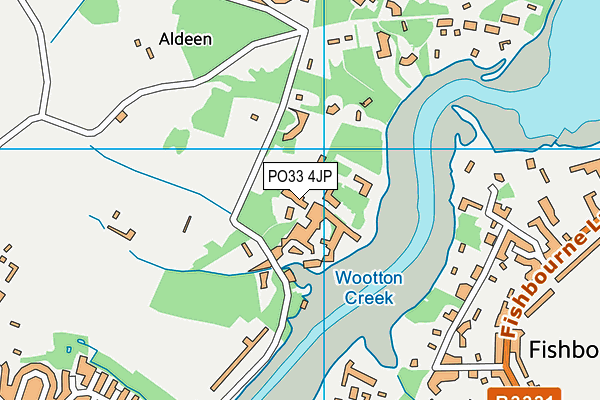 PO33 4JP map - OS VectorMap District (Ordnance Survey)