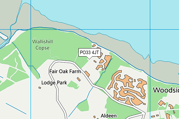 PO33 4JT map - OS VectorMap District (Ordnance Survey)