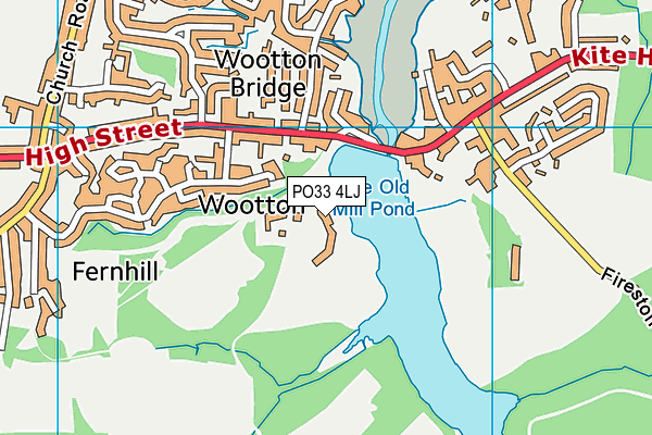 PO33 4LJ map - OS VectorMap District (Ordnance Survey)