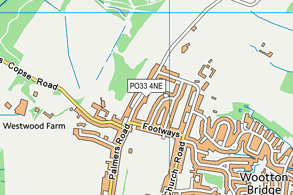 PO33 4NE map - OS VectorMap District (Ordnance Survey)