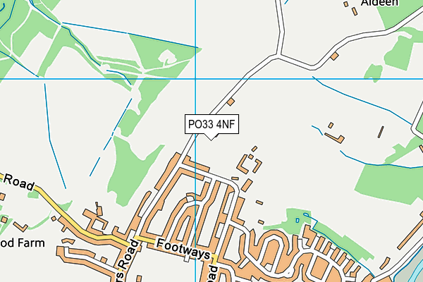 PO33 4NF map - OS VectorMap District (Ordnance Survey)