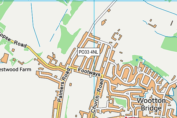 PO33 4NL map - OS VectorMap District (Ordnance Survey)