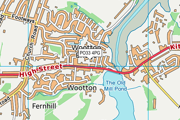 PO33 4PG map - OS VectorMap District (Ordnance Survey)