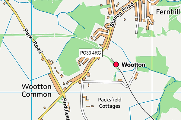 PO33 4RG map - OS VectorMap District (Ordnance Survey)