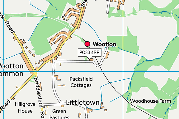 PO33 4RP map - OS VectorMap District (Ordnance Survey)