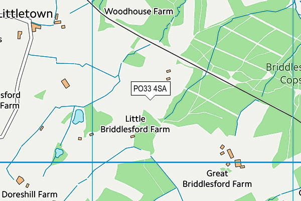 PO33 4SA map - OS VectorMap District (Ordnance Survey)