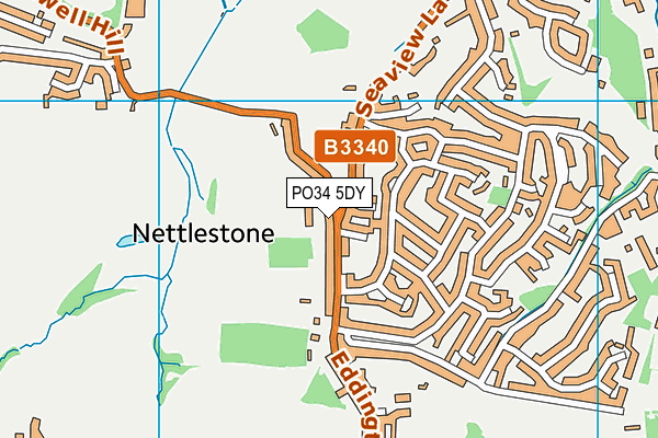 Nettlestone Primary School map (PO34 5DY) - OS VectorMap District (Ordnance Survey)