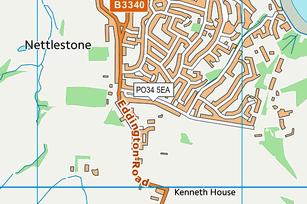 PO34 5EA map - OS VectorMap District (Ordnance Survey)