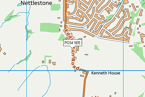 PO34 5EE map - OS VectorMap District (Ordnance Survey)
