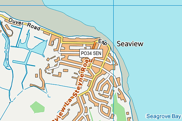 PO34 5EN map - OS VectorMap District (Ordnance Survey)