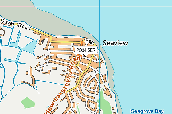 PO34 5ER map - OS VectorMap District (Ordnance Survey)