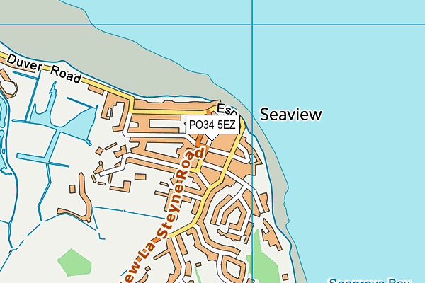 PO34 5EZ map - OS VectorMap District (Ordnance Survey)