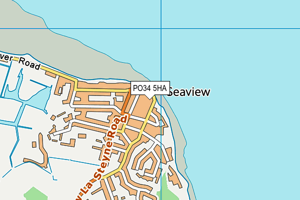 PO34 5HA map - OS VectorMap District (Ordnance Survey)