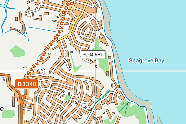 PO34 5HT map - OS VectorMap District (Ordnance Survey)