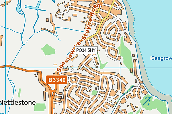 PO34 5HY map - OS VectorMap District (Ordnance Survey)