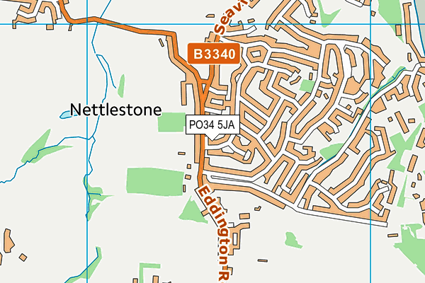 PO34 5JA map - OS VectorMap District (Ordnance Survey)
