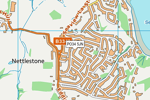 PO34 5JN map - OS VectorMap District (Ordnance Survey)